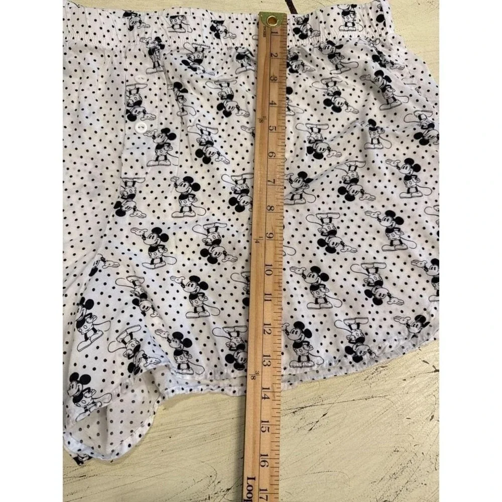 Disney Mickey Mouse Polka Dot Sleep Shorts Women 2X Pajama Loungewear - Picture 3 of 6